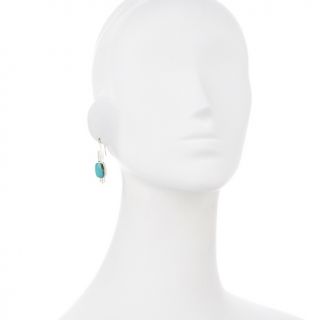 Jay King Campitos Turquoise and Sterling Bar Earrings