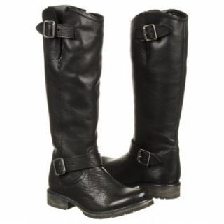 Sale New Steve Madden Womens Fairport Black Leather Boot Size 6 w Box