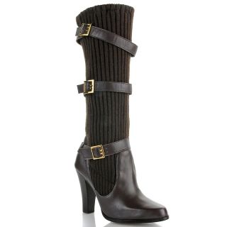 966 127 mariah carey mariah carey knit boot with buckles and leather