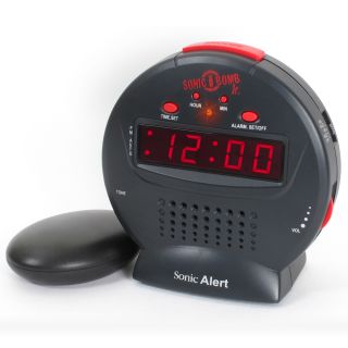 extra loud shaker alarm clock sonic bomb jr extra loud vibrating alarm