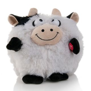 126 456 puffster animated plush laughing cow with batteries note
