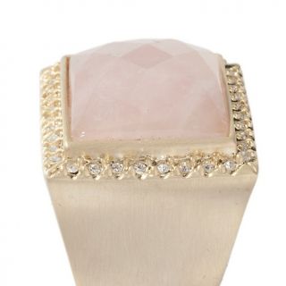Jewelry Rings Fashion Glow by Sheila Fajl Rose Quartz and Crystal