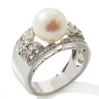  pearl and diamond sterling silver ring rating 4 $ 122 43 s h $ 6 21