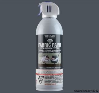 Upholstery Fabric Spray Paint 8 oz Can Charcoal Grey Gray Car