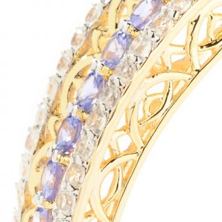 Victoria Wieck Victoria Wieck 4.72ct Tanzanite and White Zircon Bangle