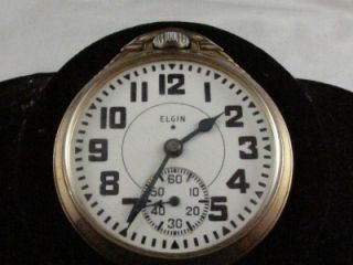 vintage 16s elgin 21j b w raymond pocketwatch