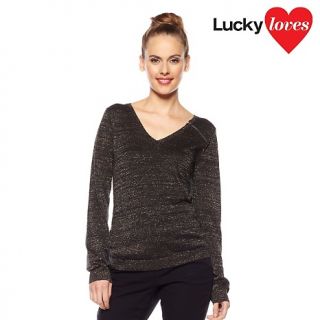 227 122 dkny jeans metallic shirred pullover sweater rating 8 $ 24 95