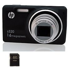 HP p550 16.1MP, 720p HD, 12.5X Optical Zoom Digital Camera with 4GB SD