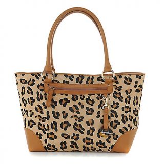 Barr and Barr Leopard Print Haircalf Oversized Tote