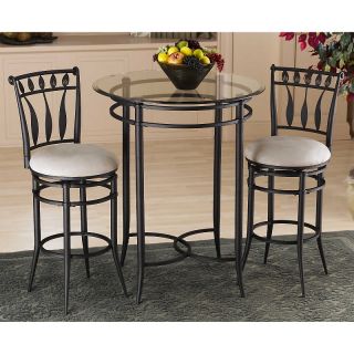 Hillsdale Furniture Mix N Match 3 pc Bistro Set with Hudson Stools at