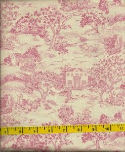Red Rooster Cotton Fabric Elm Creek Quilts Pink Toile