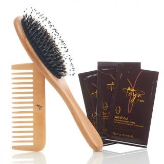141 340 taya beauty wooden brush and comb set note customer pick