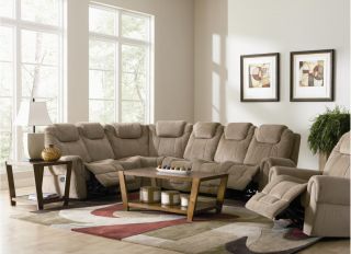  Reclining Sectional Sofa Micro Checker Living Room Furniture NEW