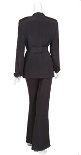 ESCADA Evening Silk Pant Suit w Bead Accents 36 6 New