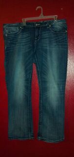 Miss Me jeans boot cut Plus size 36 18 20 EUC HTF so Cute W 21 5 L 30