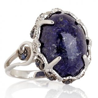 178 141 opulent opaques lapis and sapphire sterling silver ring note