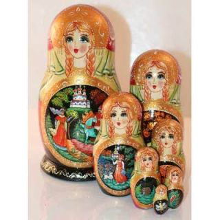 Fairytales Russian Nesting Doll Matryoshka Wood Toy 7pc