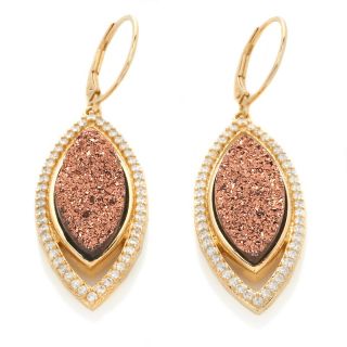  pave cz framed marquise drop earrings rating 2 $ 139 90 or 3 flexpays