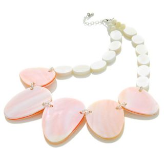 Jewelry Necklaces Beaded Sally C Treasures Reversible Pink White