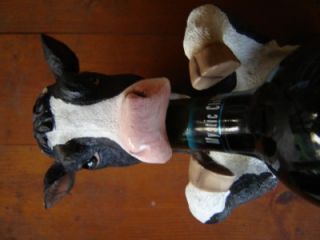 cow wine bottle holder farm utters