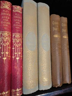 Magnificent 34 Book Antique Leather Premium Bound Library Lot Limited
