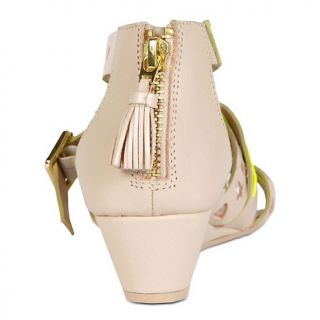 Betsey Johnson Bollt Leather Cutout Gladiator Wedge