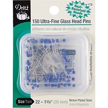 dritz ultra fine glass head pins 150 pack d 20111027120540403~6620068w