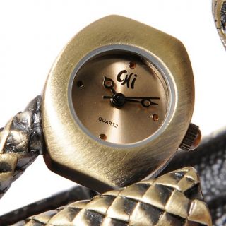 chi by falchi snake design covered dial bracelet watch d
