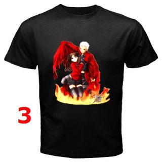 Fate Stay Night Anime Manga Black T Shirt