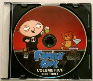 Family Guy Volume 5 Disc 3 Only Replacement Disc