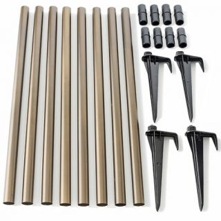 157 772 solar stake light tiki torch extenders and stakes 4 pack