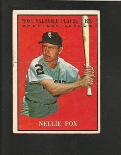  1961 Topps 477 Nellie Fox MVP