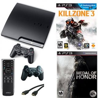 Sony PlayStation PS3 160GB War Zone Bundle with 2 Games, Extra