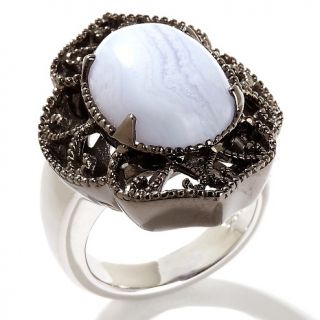 165 084 yours by loren blue lace agate sterling silver ring note