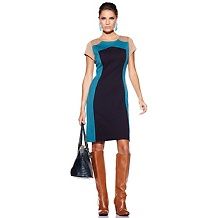 iman global chic classic couture colorblock dress $ 39 95