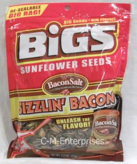 Bigs Bacon Salt Sizzlin Bacon Sunflower Seeds 5 35 Oz