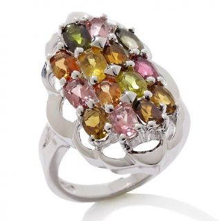 168 593 2 94ct multicolor tourmaline sterling silver ring rating 12 $