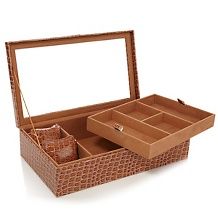colleen s prestige 2 level jewelry box with tray $ 29 90