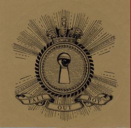 Fall Out Boy Sticker Keyhole Gold Rock Band Logo Decal