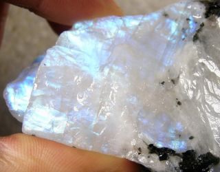 Natural Sky Blue Moonstone Rough Mineral/Raw Material c0514