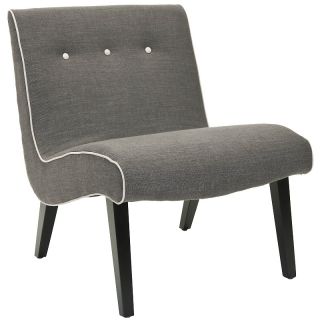 Mandell Decorative Armless Chair   Charcoal Beige