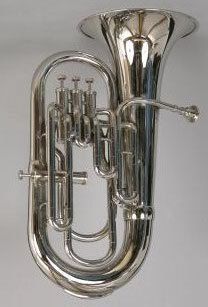 new Bb F 4 valve euphonium with deluxe hard case and mouthpiece