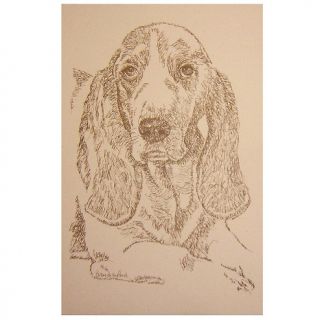 188 208 kline dog art basset hound hand signed art lithograph rating 1