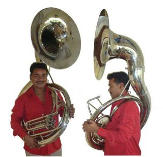 2012 Jumbo 24 Bell BBB SIB Full Brass Zweiss Sousaphone Sousafon