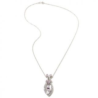 196 219 absolute 1 79ct created pink sapphire and pave pendant with