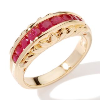 Victoria Wieck .82ct Ruby Channel Set Band Ring