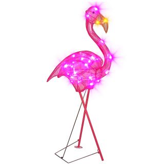 174 402 winter lane outdoor lighted pink flamingo sculpture rating 1 $