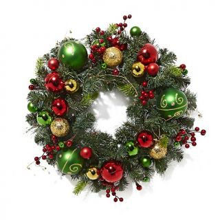 184 652 winter lane winter lane battery operated 24 led wreath with
