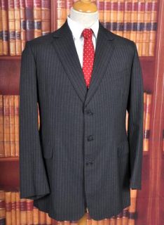 Superb Bespoke Redwood Feller Grey Pinstripe SB Suit 42