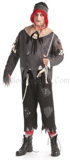 Adult Gothic Ragdoll Boy Costume includes Shirt, pants with rope